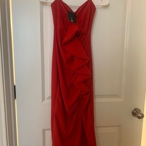 Fashion Nova Red, Medium long dress